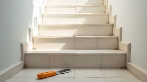 Jak położyć cokół z płytek na schodach
