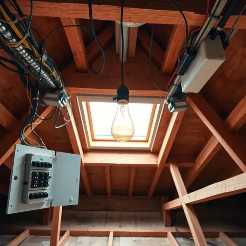 Jak rozprowadzić prąd na poddaszu