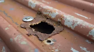 Jak załatać dziurę w dachu z blachy