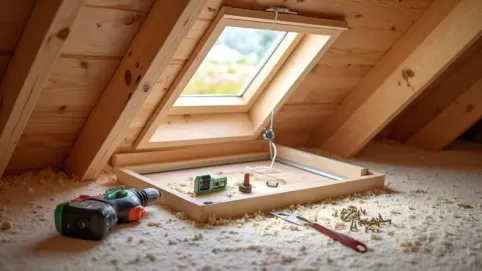 jak zamontować właz na strych