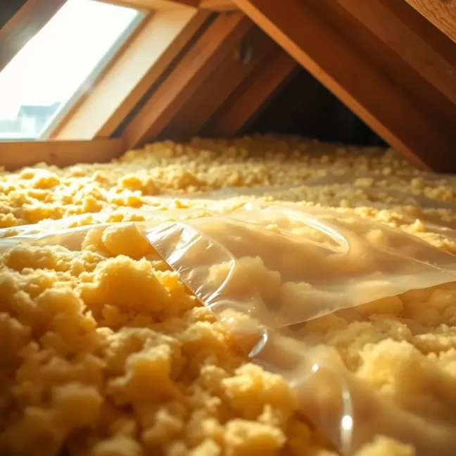 Jaka folia na wełnę na poddaszu