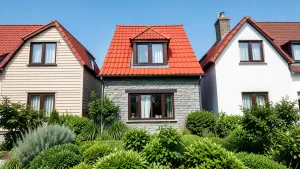 Jaki kolor elewacji do czerwonego dachu i brązowych okien