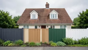 Jaki kolor ogrodzenia do brązowego dachu