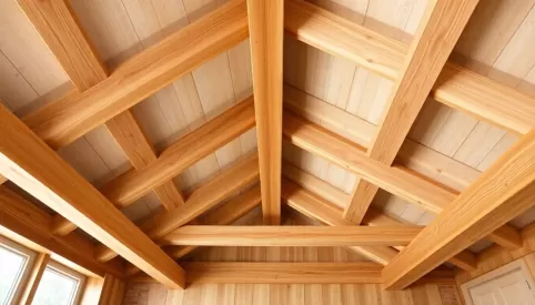 Jakie belki na strop drewniany 4m