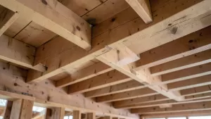 Jakie belki na strop drewniany 6m