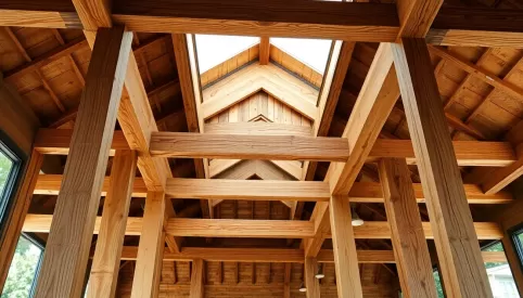 Jakie belki na strop drewniany 6m