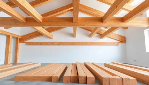 Jakie belki na strop drewniany 7m