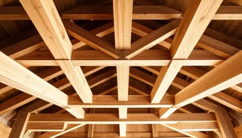 Jakie belki na strop drewniany 8m