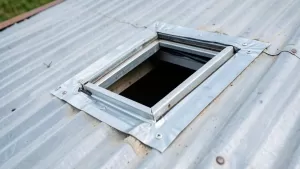 Montaż okna dachowego w istniejącym dachu z blachy