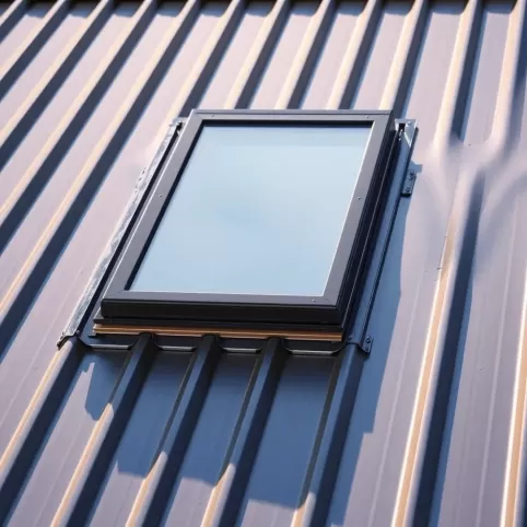 Montaż okna dachowego w istniejącym dachu z blachy