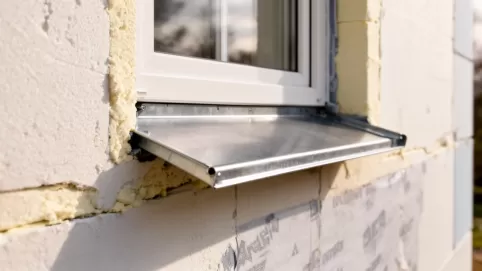 Montaż parapetów zewnętrznych po ociepleniu