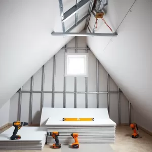 montaż płyt gk na poddaszu