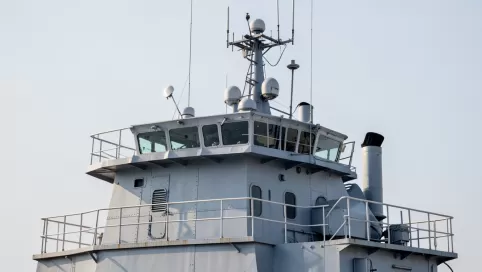 nadbudówka w tylnej części statku