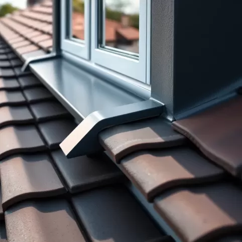 Obróbka blacharska okna dachowego
