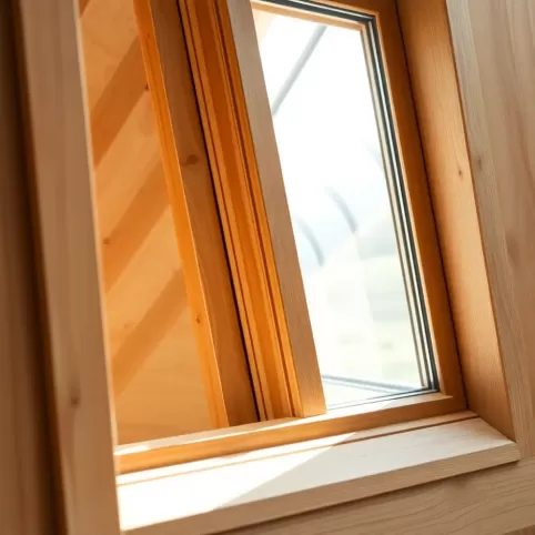Obróbka okna dachowego drewnem