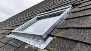 Obróbka okna dachowego na zewnątrz