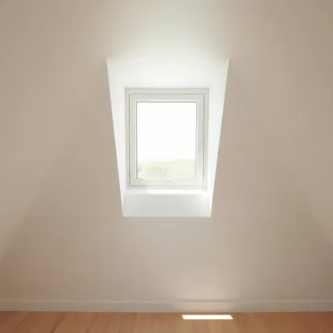 Obróbka okna dachowego od wewnątrz