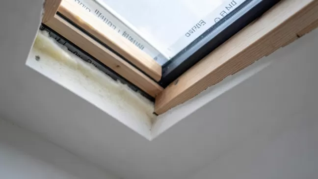 Obróbka okna dachowego od wewnątrz