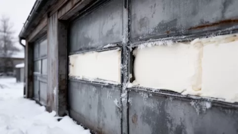 Ocieplenie drzwi garażowych metalowych