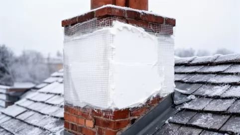 Ocieplenie komina na zewnątrz styropianem