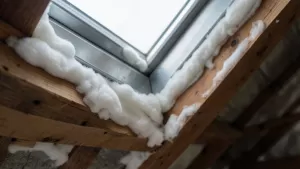 Ocieplenie okna dachowego pianka