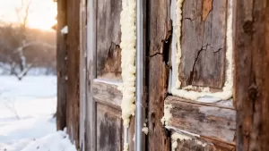 Ocieplenie starych drzwi drewnianych