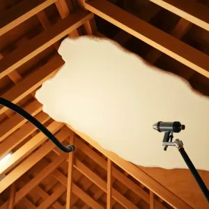 Pianką do izolacji poddasza