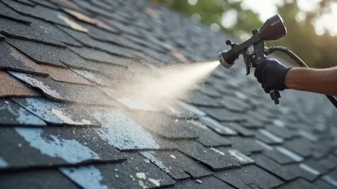 Pistolet do malowania dachu