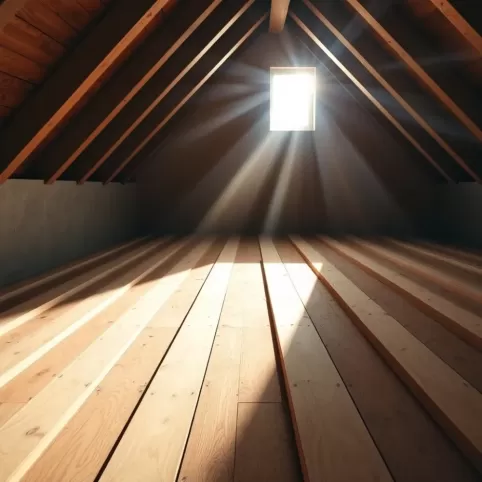 Podłoga strychu na jętkach