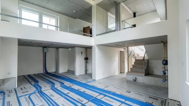 Podłogówka na dwóch kondygnacjach