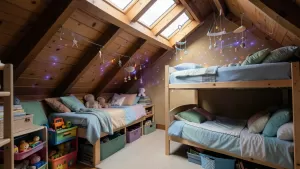 Pokój na poddaszu dla rodzeństwa