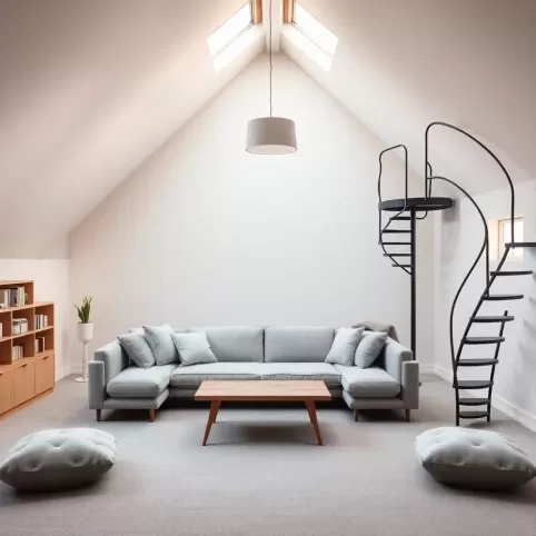 Pokój z antresolą na poddaszu