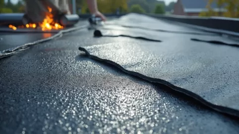 Położenie papy na dachu cena