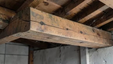 pozioma belka podtrzymująca strop