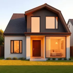 Projekt domu 80m2 z poddaszem