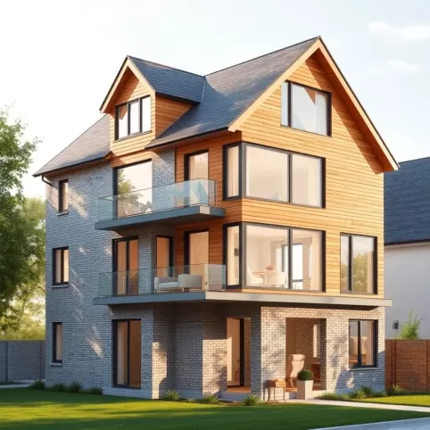 Projekt domu z piwnicą i poddaszem użytkowym