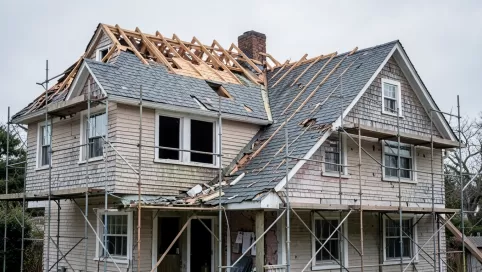 przebudowa dachu bez pozwolenia