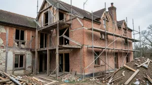 Przebudowa domu drewnianego na murowany