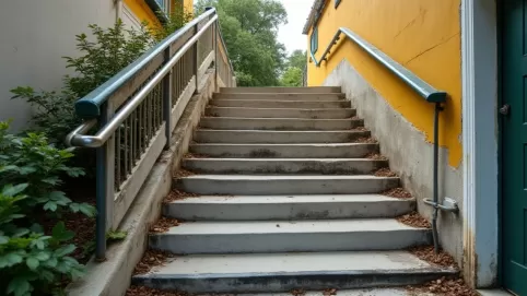 Przebudowa schodów zewnętrznych