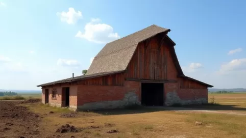 Przebudowa stodoły drewnianej na murowaną