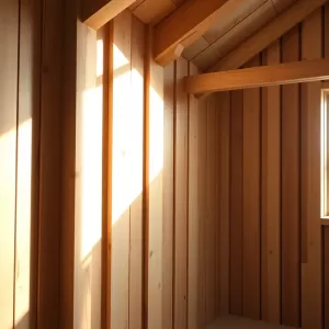 Ścianki działowe na poddaszu z drewna