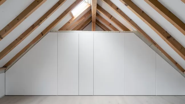 ścianki działowe na poddaszu z gk