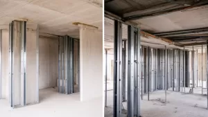 Ścianki działowe przed czy po stropie