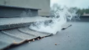 Sprawdzanie szczelności dachu dymem