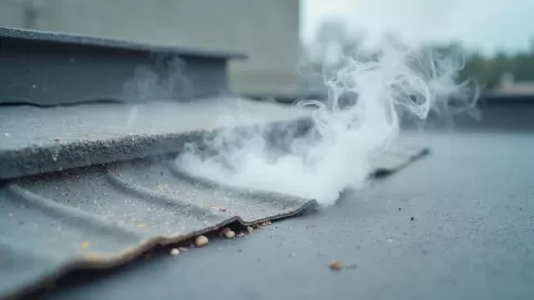 Sprawdzanie szczelności dachu dymem