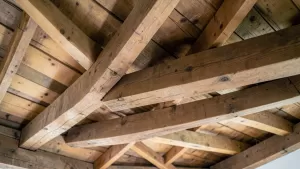 Strop drewniany jakie belki