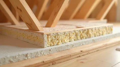 strop drewniany warstwy