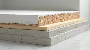 Warstwy podłogi na stropie żelbetowym