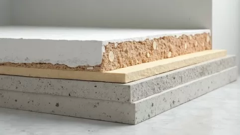 Warstwy podłogi na stropie żelbetowym