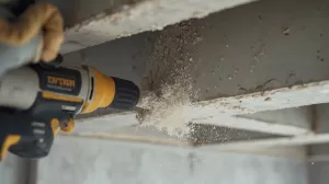 Wiercenie w stropie teriva